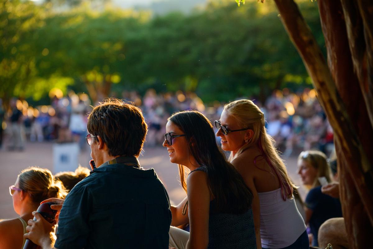 Students at catafountain