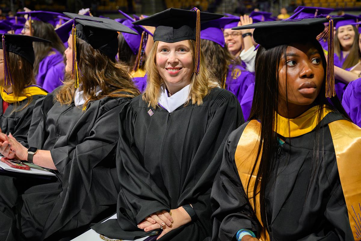 Students at Commencement