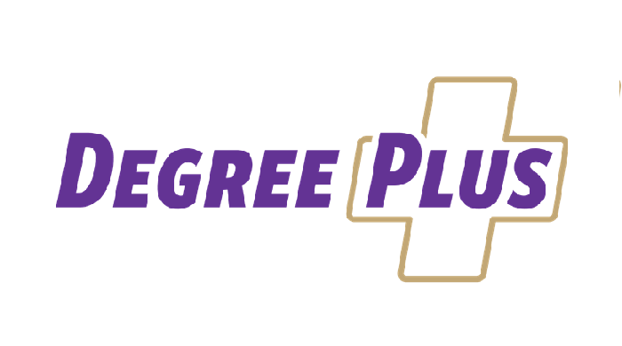 DegreePlus words with a plus sign