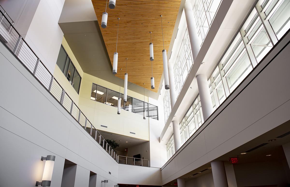 Interior photo of the HHS building