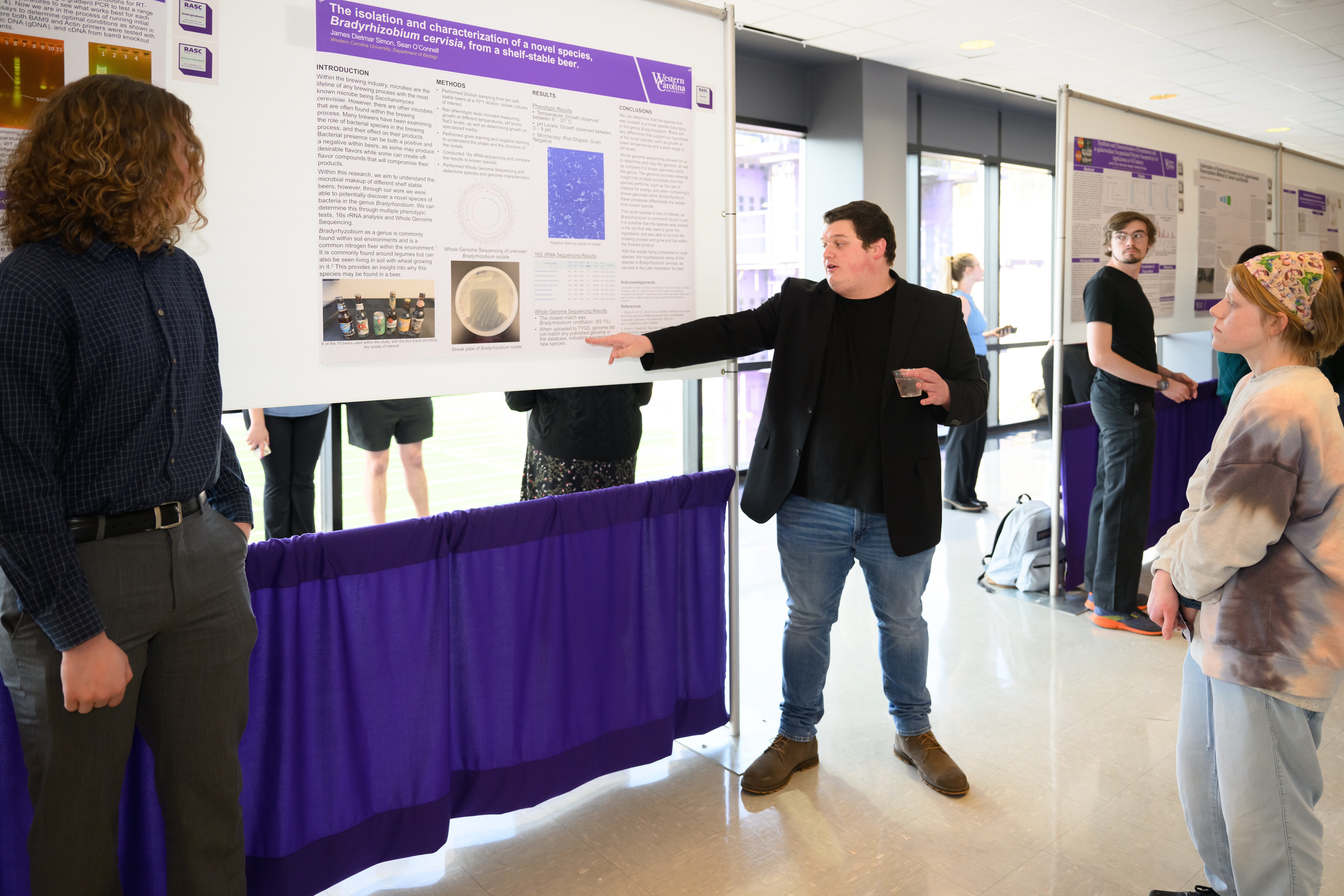 A student presents at last year's Research and Scholarship Conference.