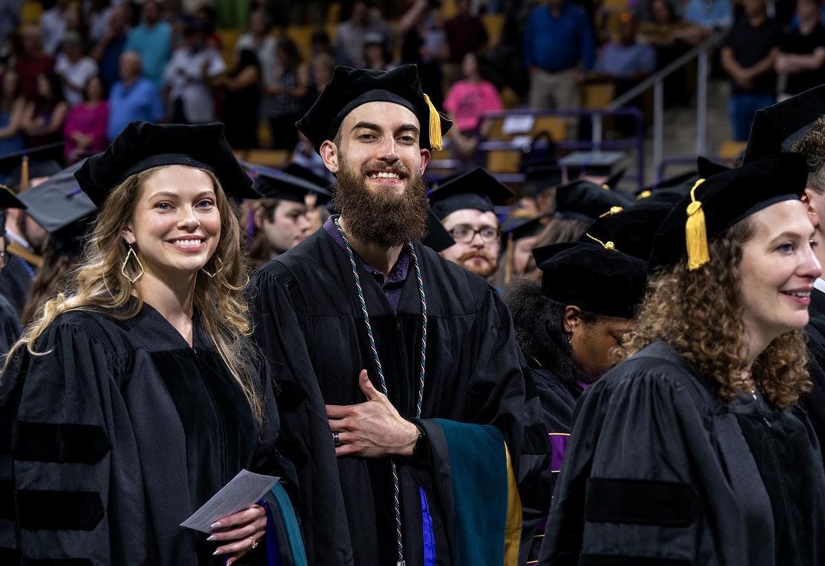 Graduate Students at Commencement