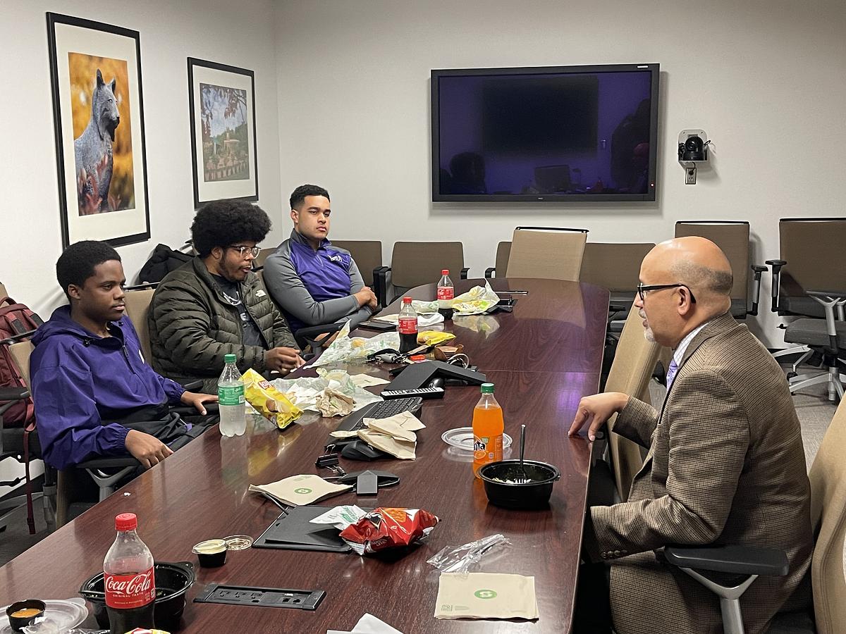 Call Me Mister students in a mentoring session