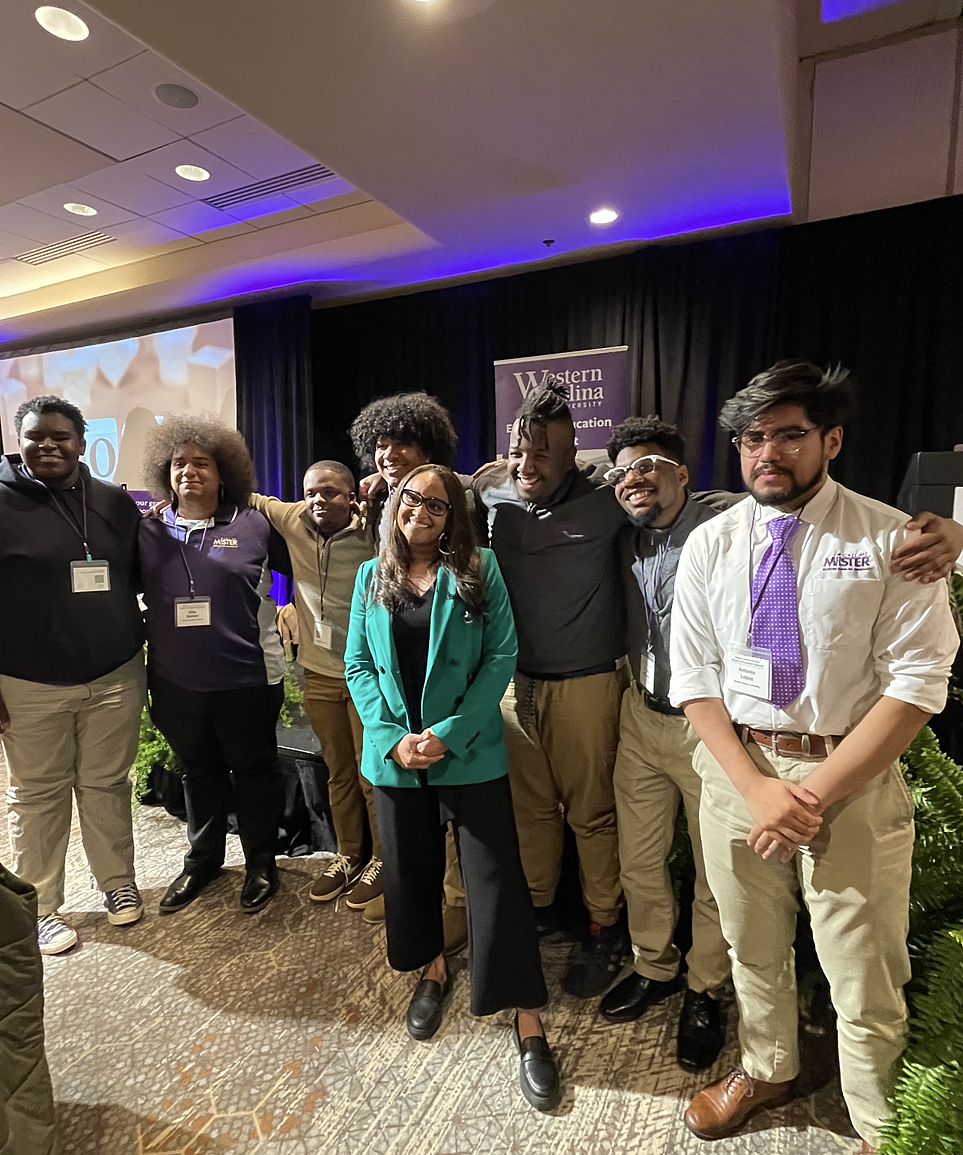 A group of Misters at an event