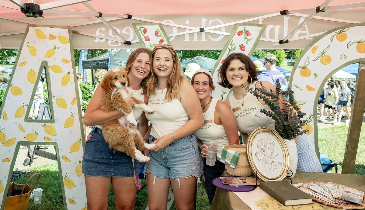 Sorority celebrating Valley Ballyhoo 