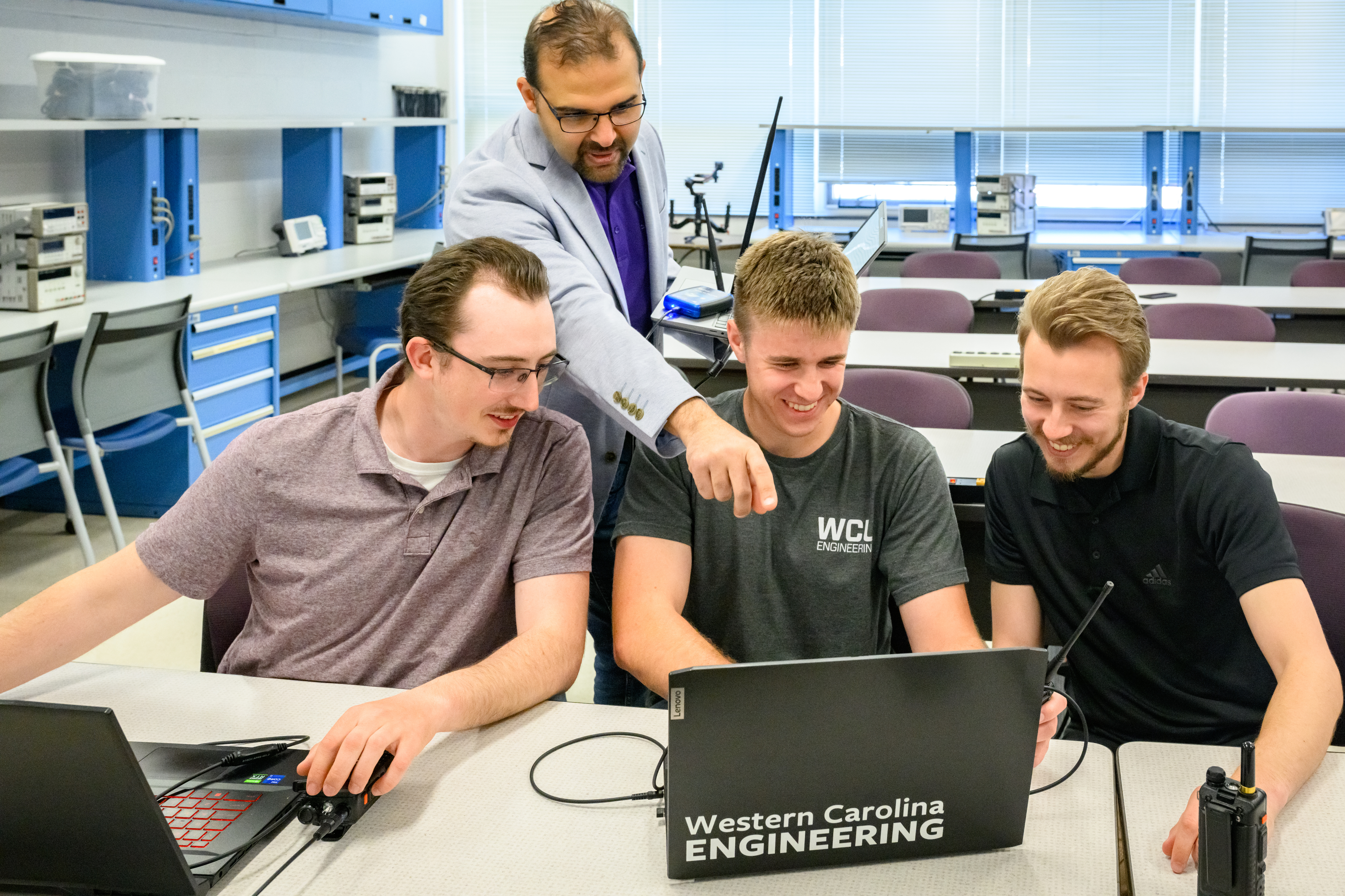 Abdallah Abdallah and students