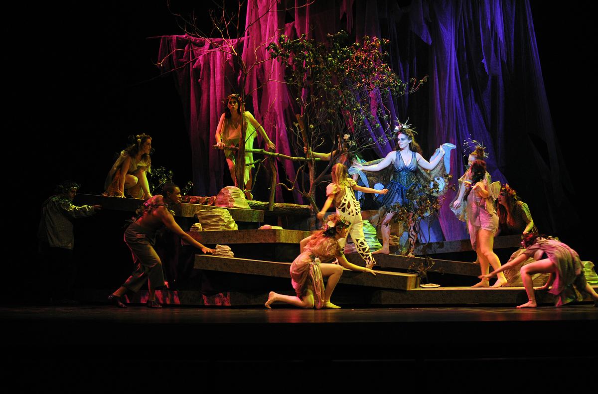 Students performing Mid Summer Nights