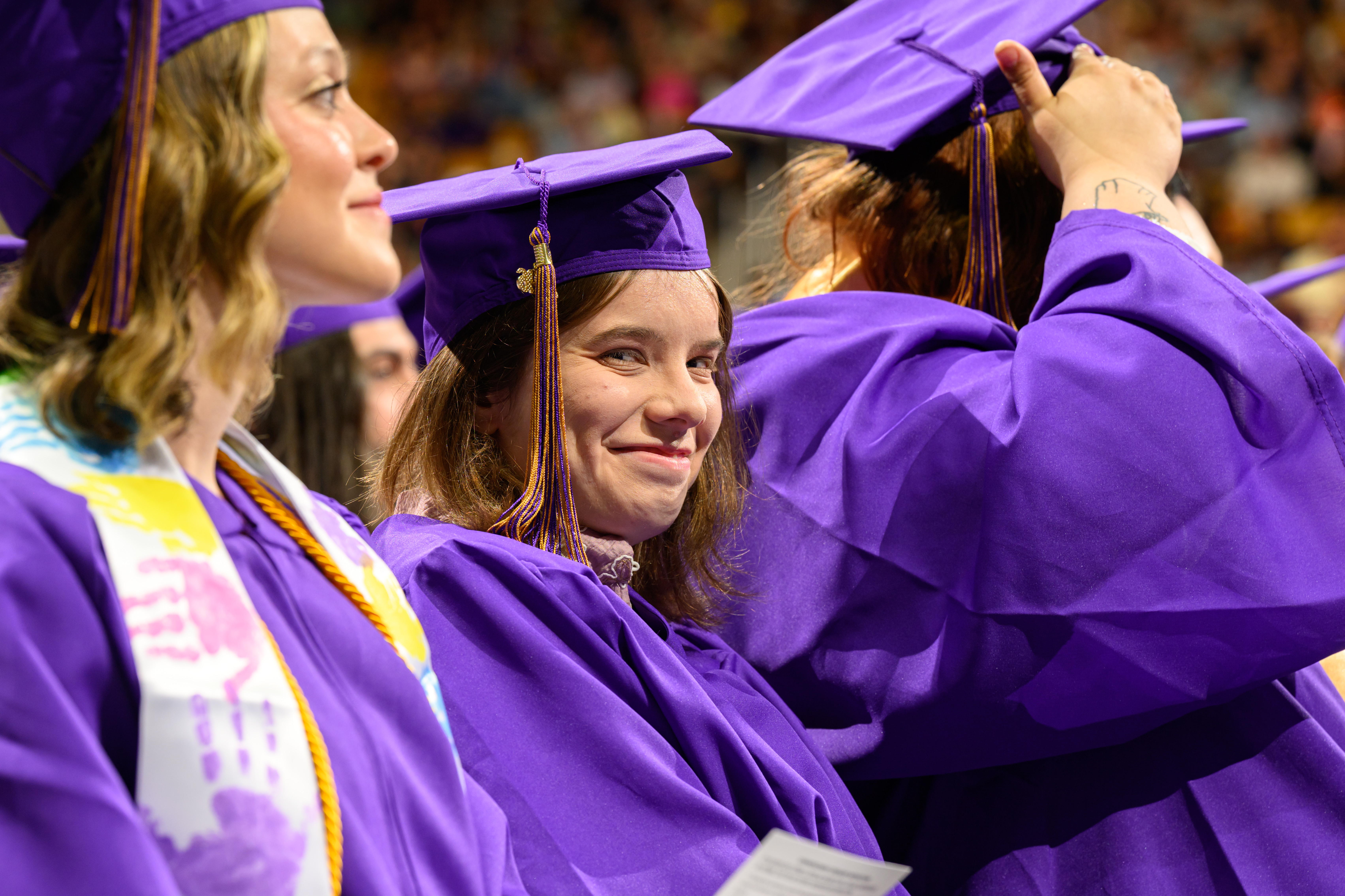 Student during graduation