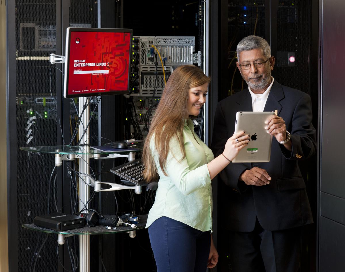 CIS Student and proffesor