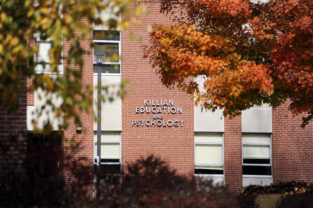 Photo of the Killian education and psychology building in the fall