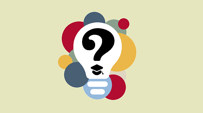 Icon of a Lightbulb with a question mark in it