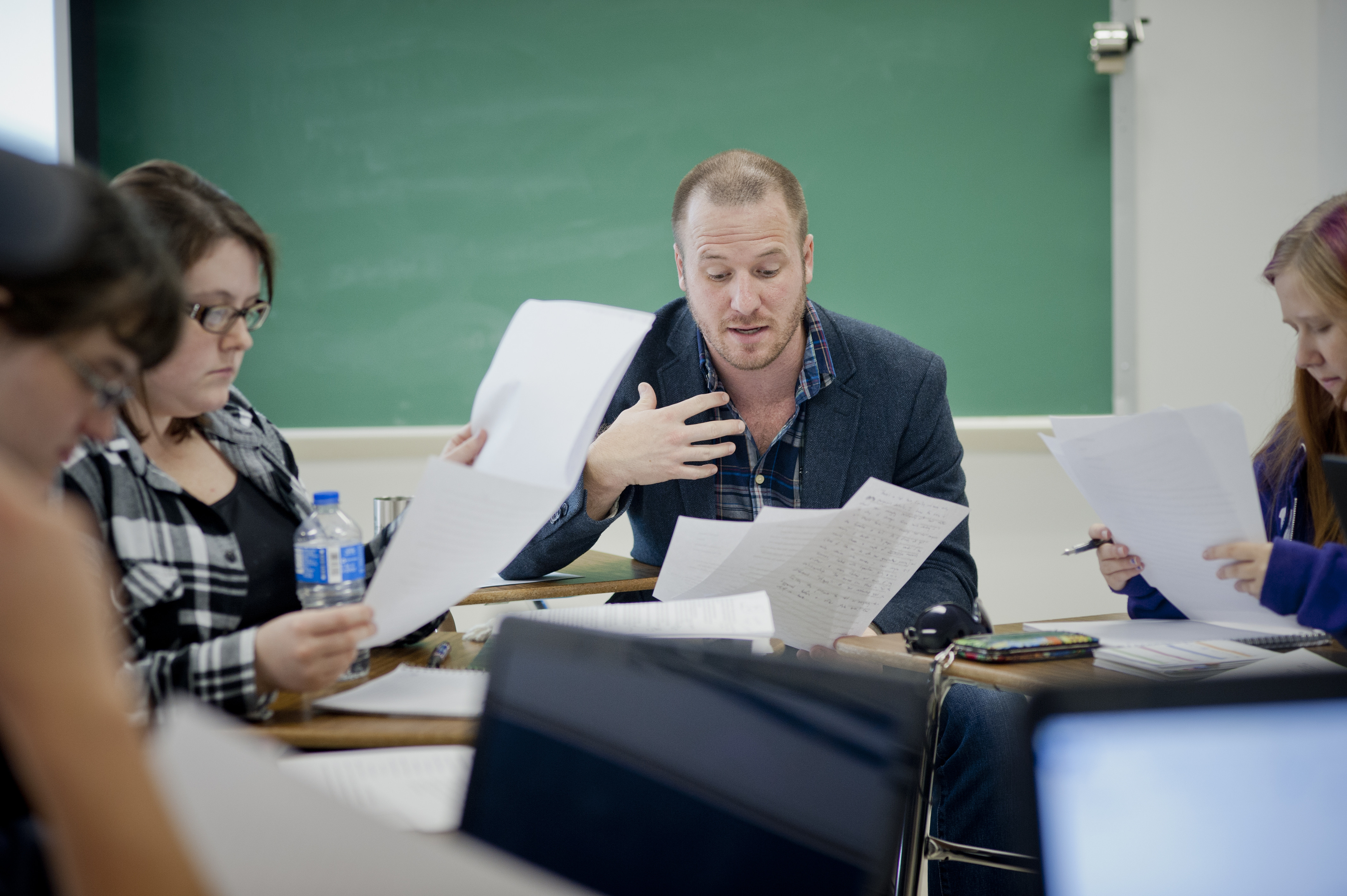 Jeremy Jones during class