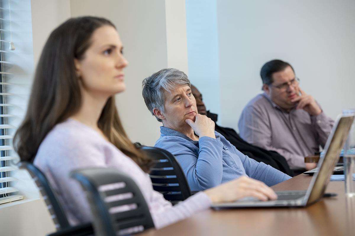 Students listening to a lecture at WCU's Bilmore Park lecture site