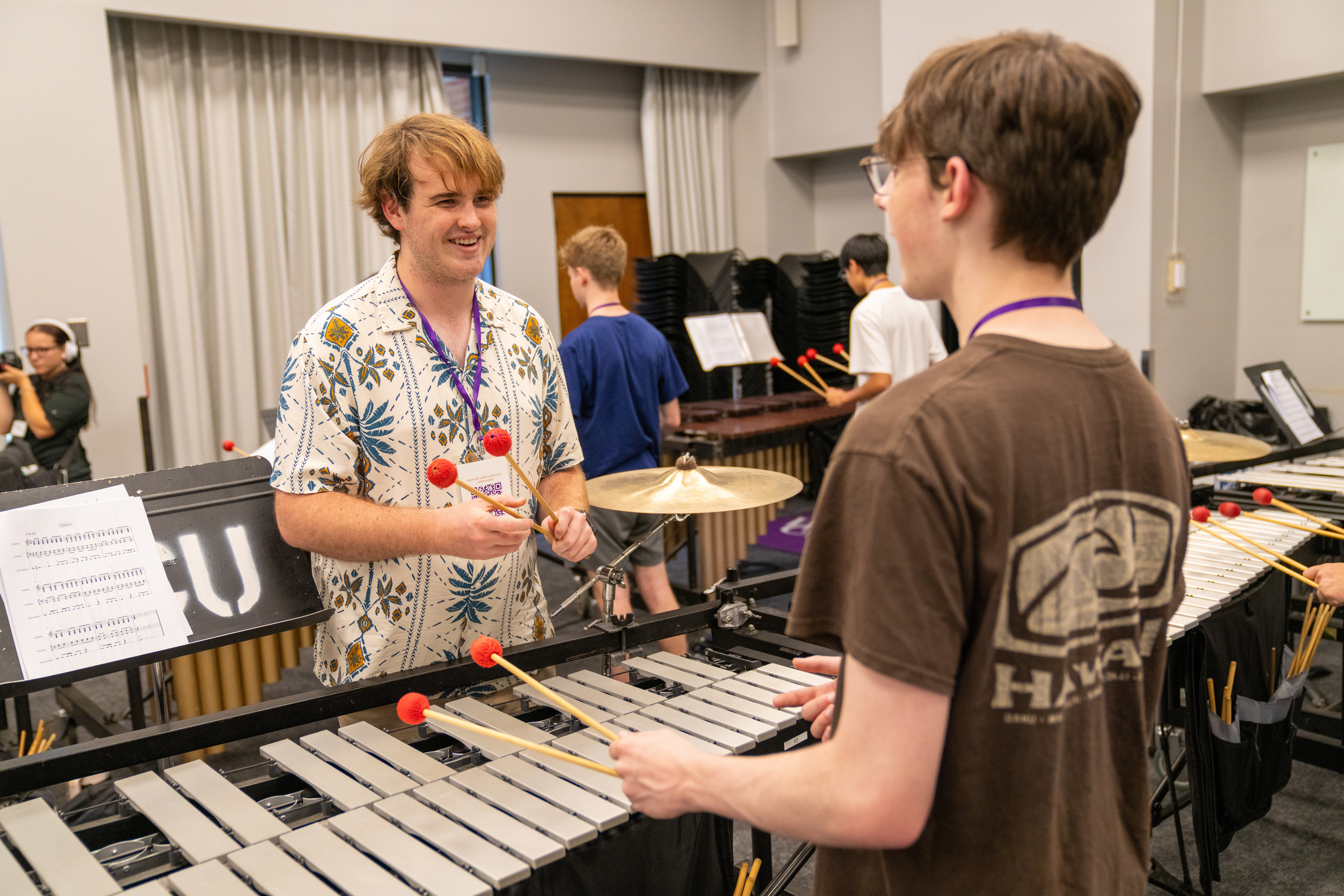 Students at summer symposium