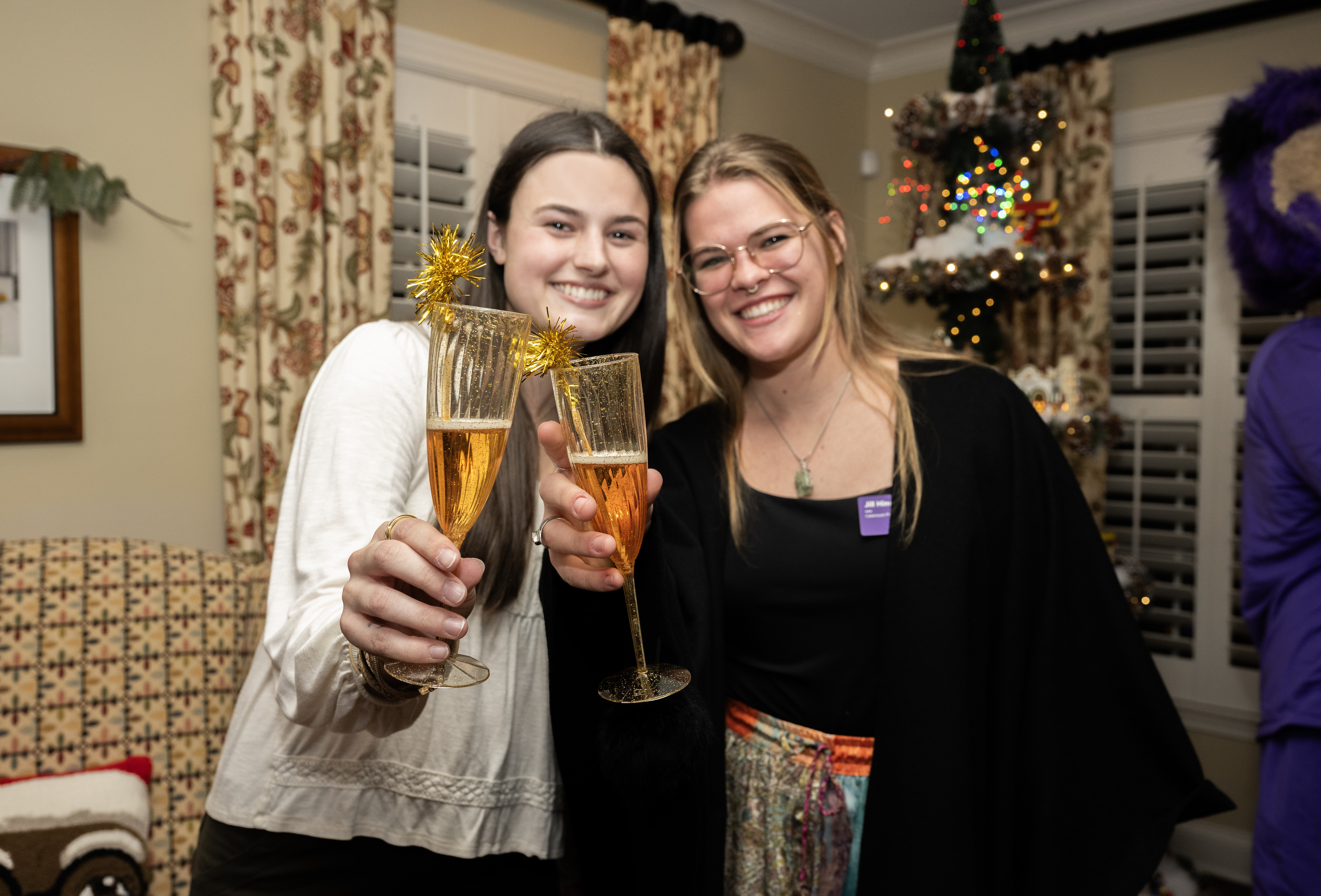 Students raise a glass to the class of 2025