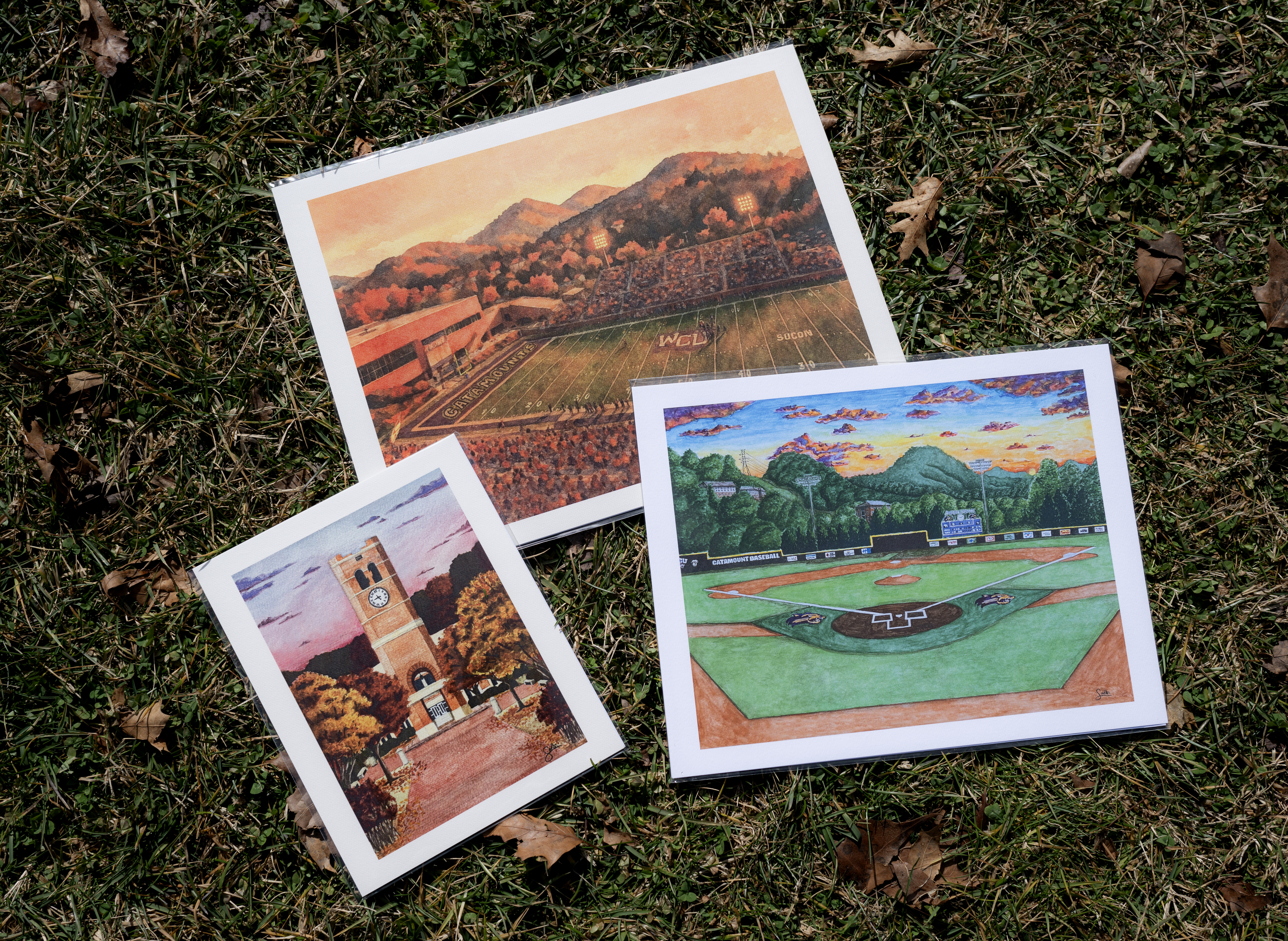 Artistic Dual-Sport Star Sadler Miller Shares WCU Love Through Painting