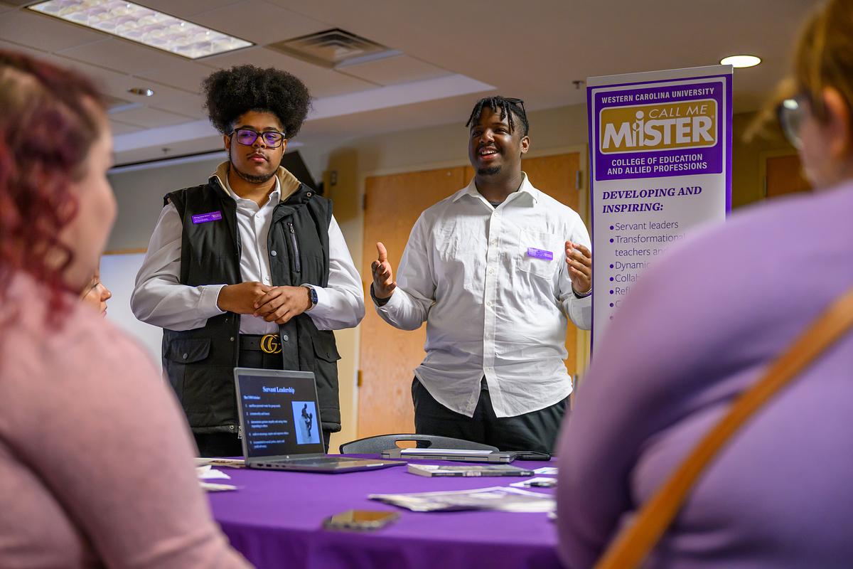 Two members of Call Me MiSTER