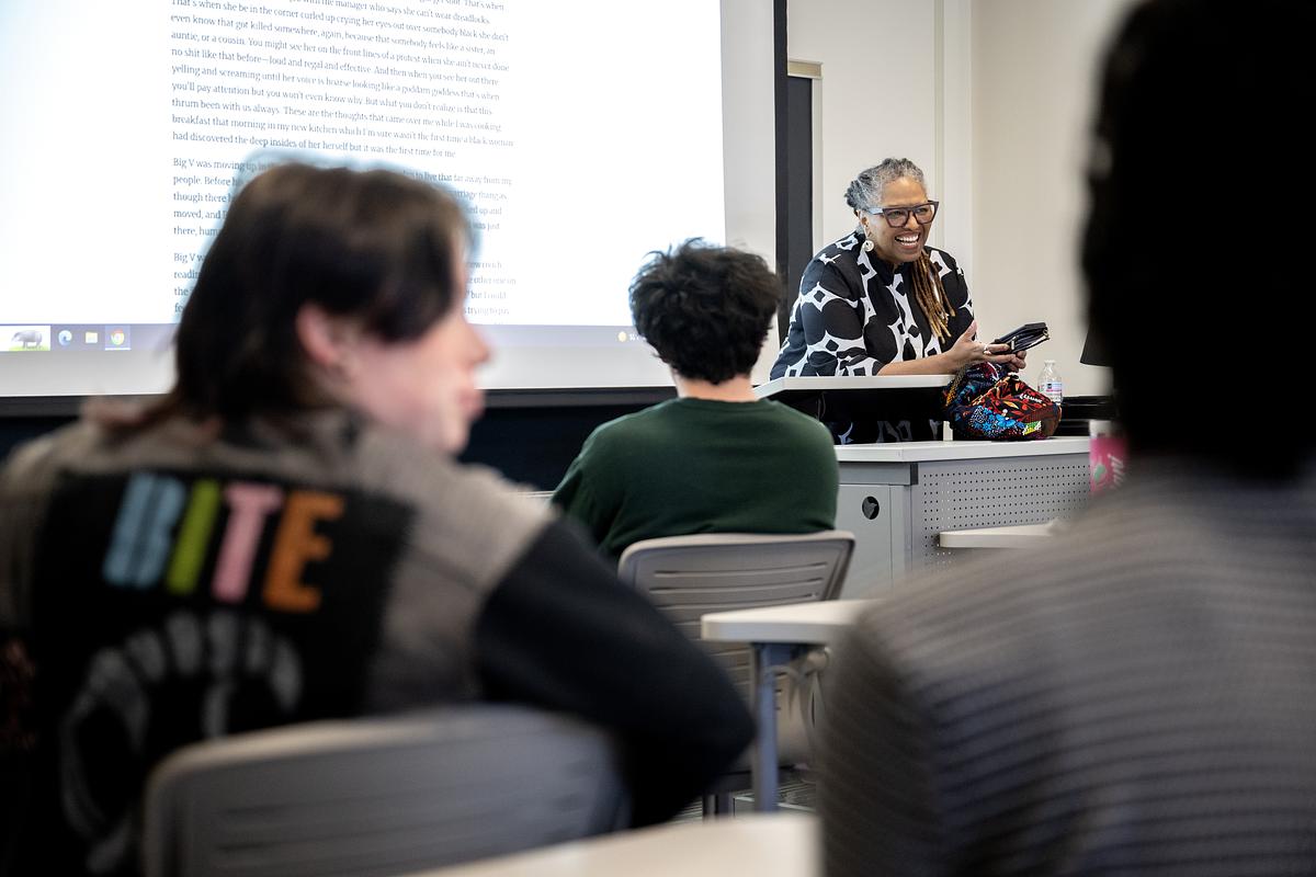 Lecture by Crystal Wilkinson during English Studies Literary Festival