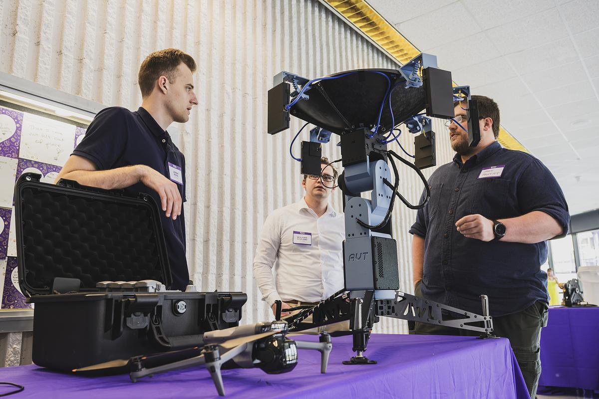 Students present project at the engineering capstone symposium
