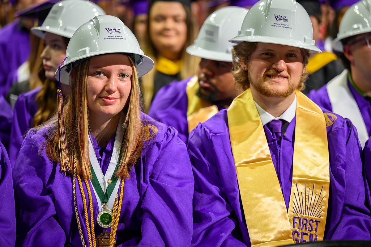 Students at Commencement