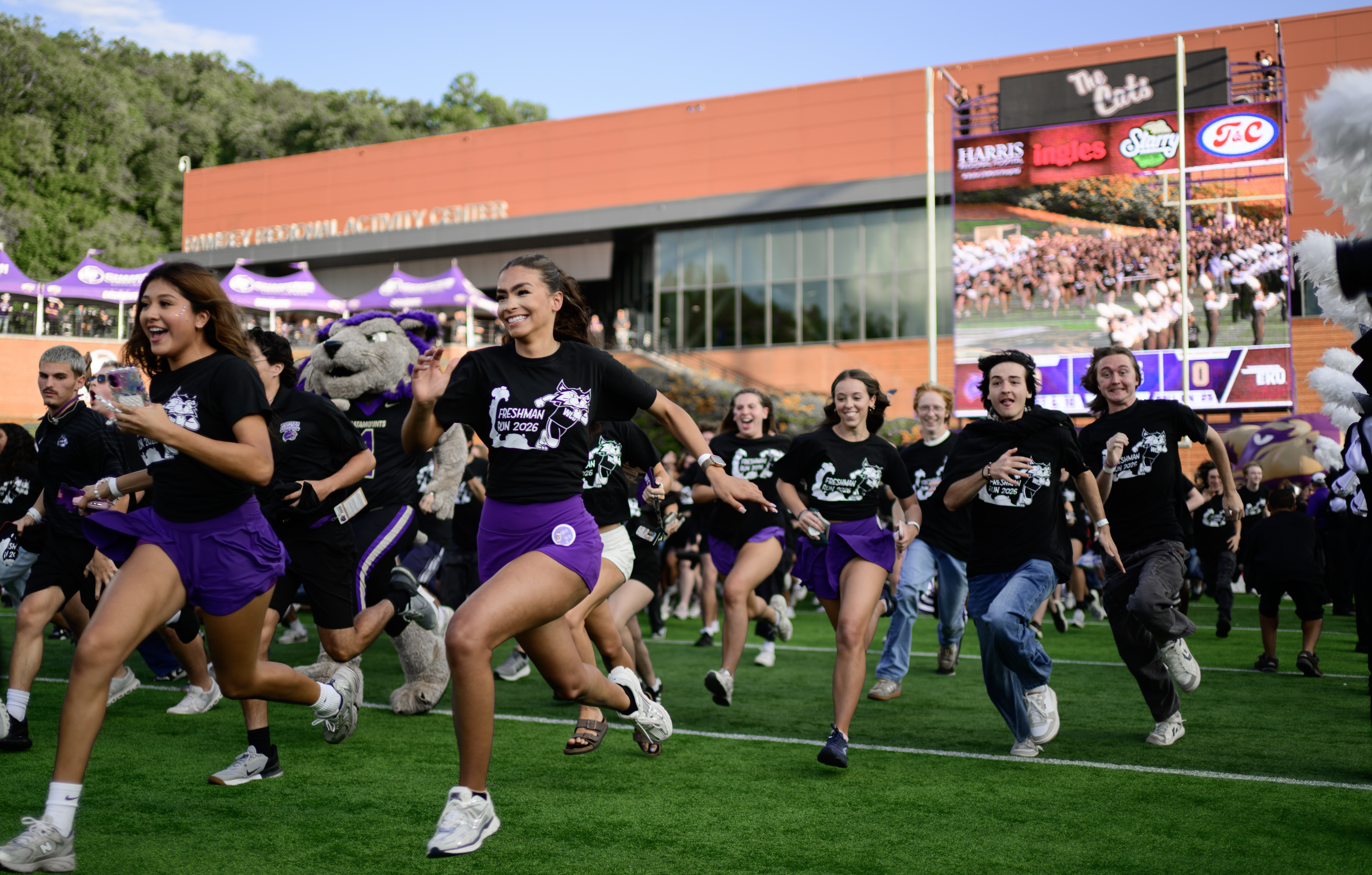 A group of students before the 2026 Freshman Run.