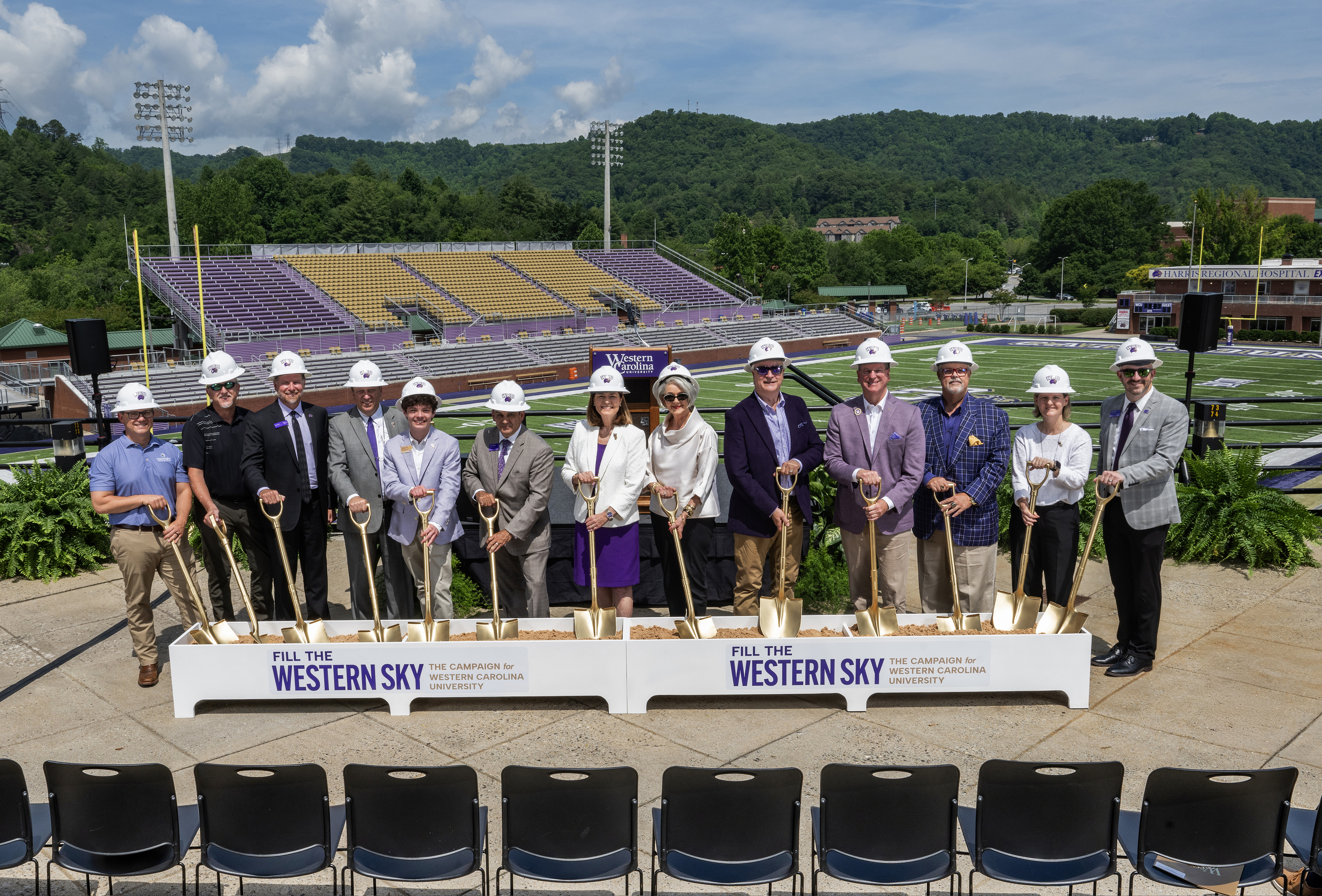 Groundbreaking for renovations at E.J. Whitmire Stadium