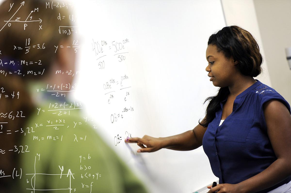 teacher teaching math
