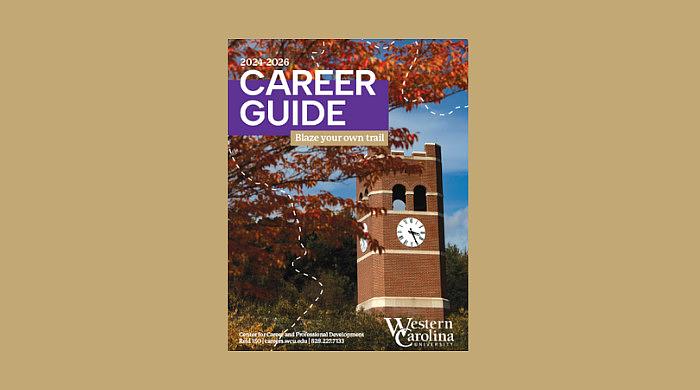 Picture of a booklet with Career Guide written on front