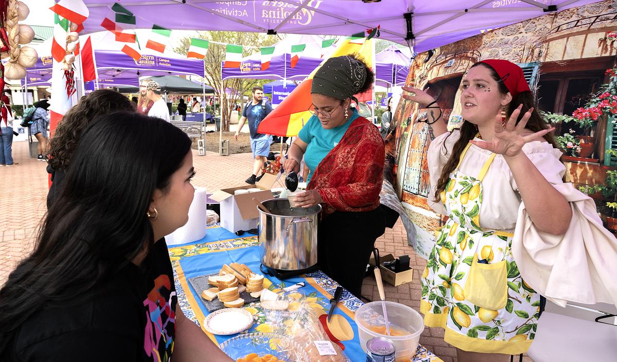 Booth at international festival