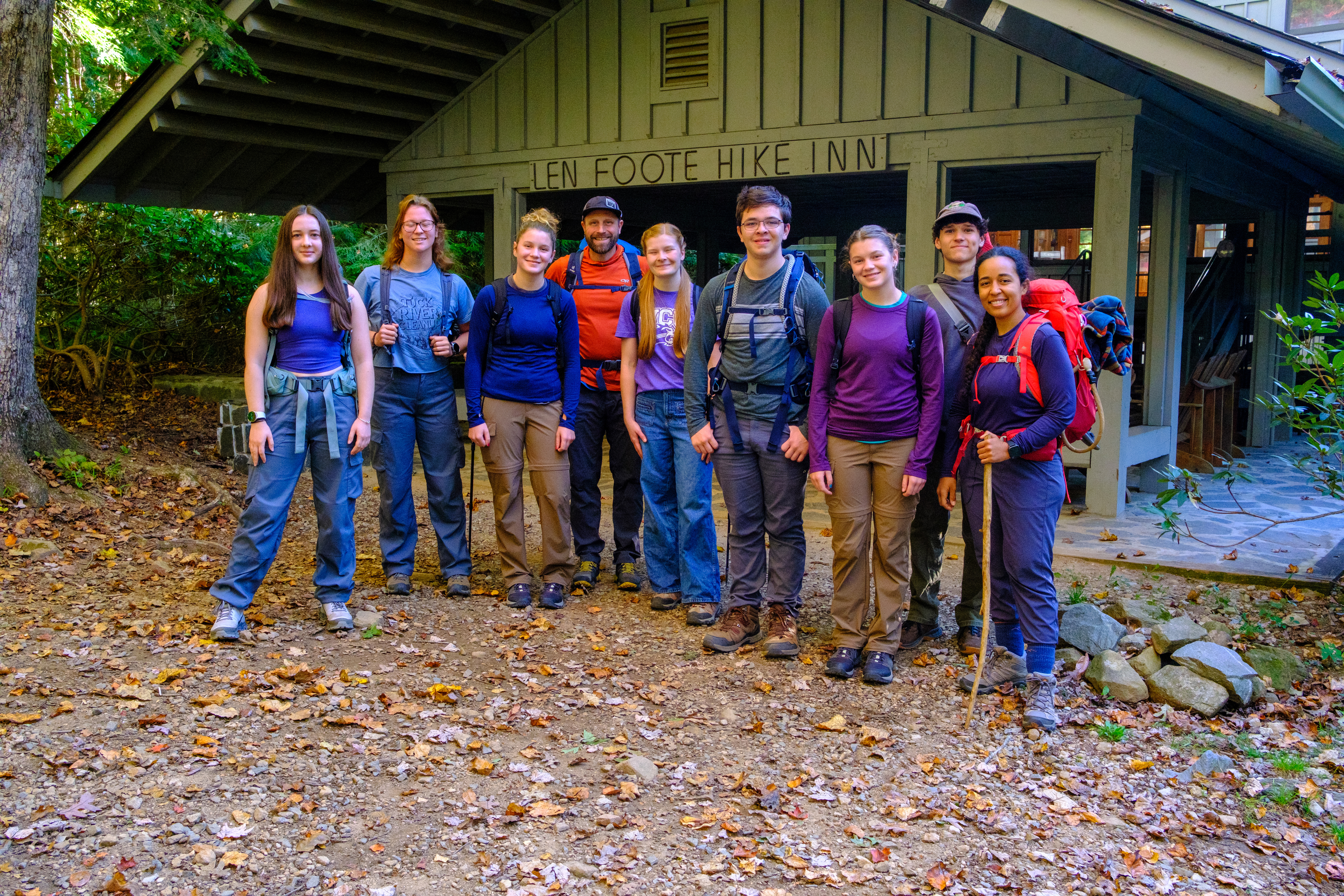 Vlog students on the fall break trip