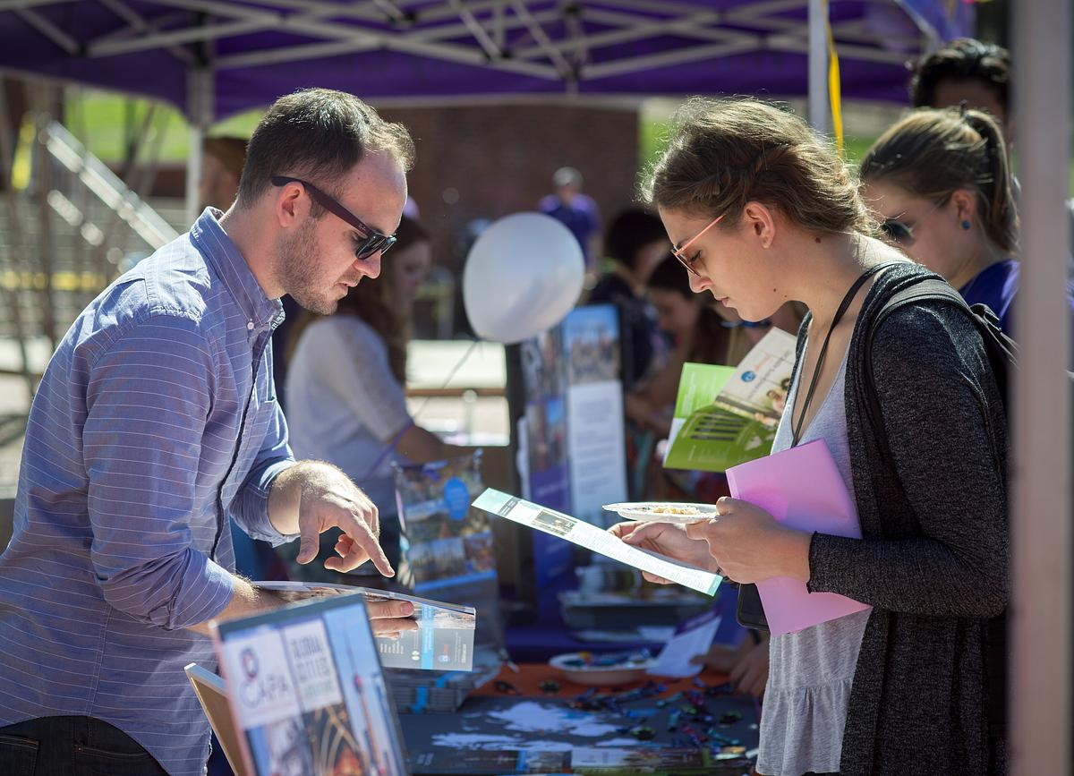 Booth at international festival