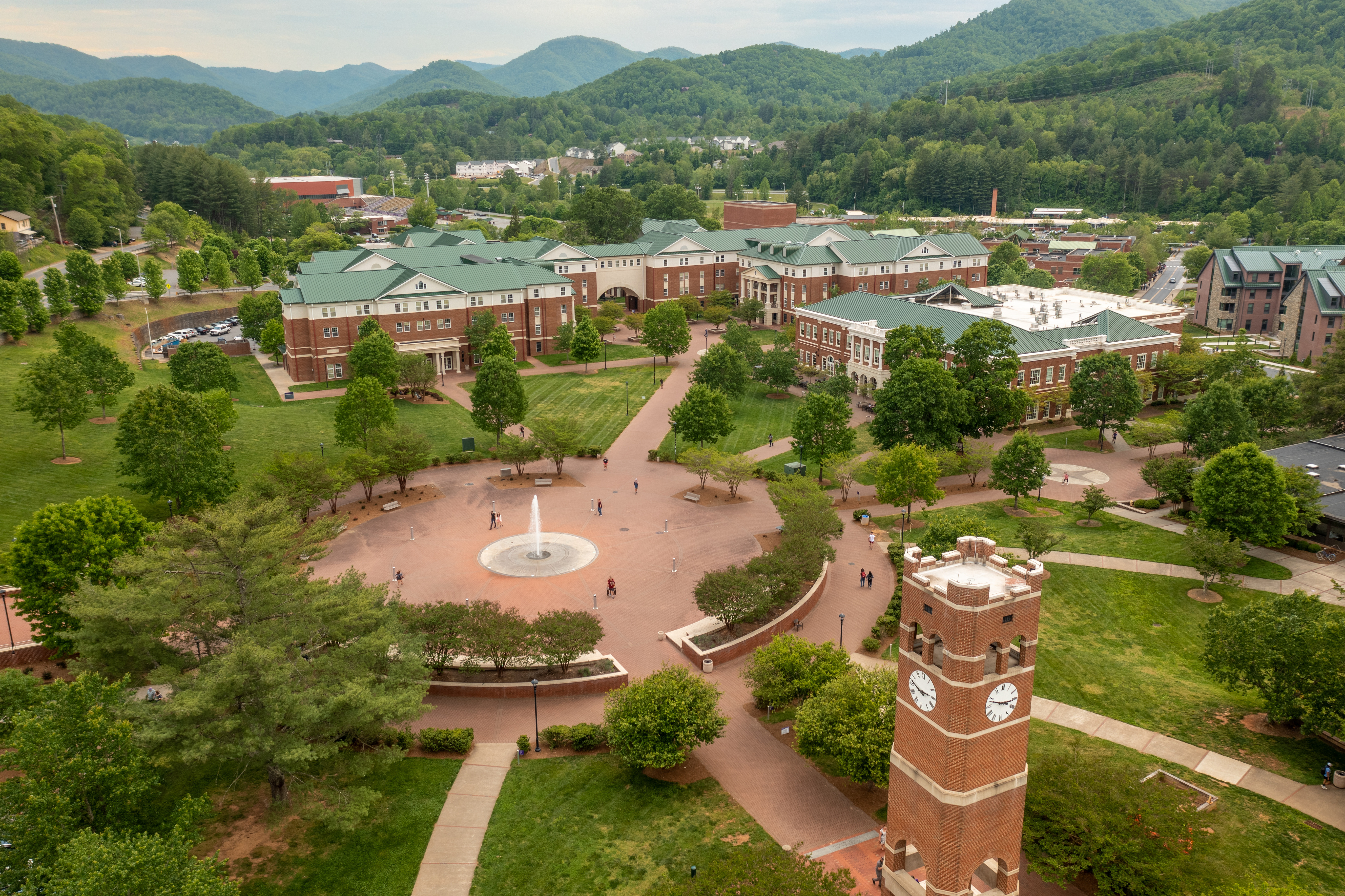 Drone photo of campus