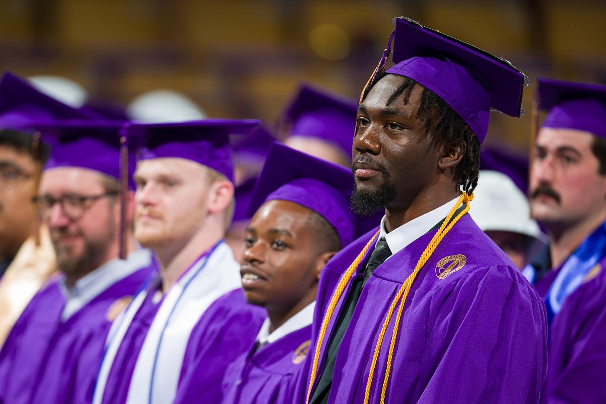Engineering Students at Commencement