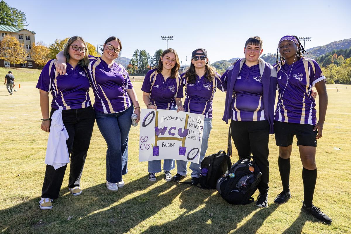 Students in Women's Rugby Club