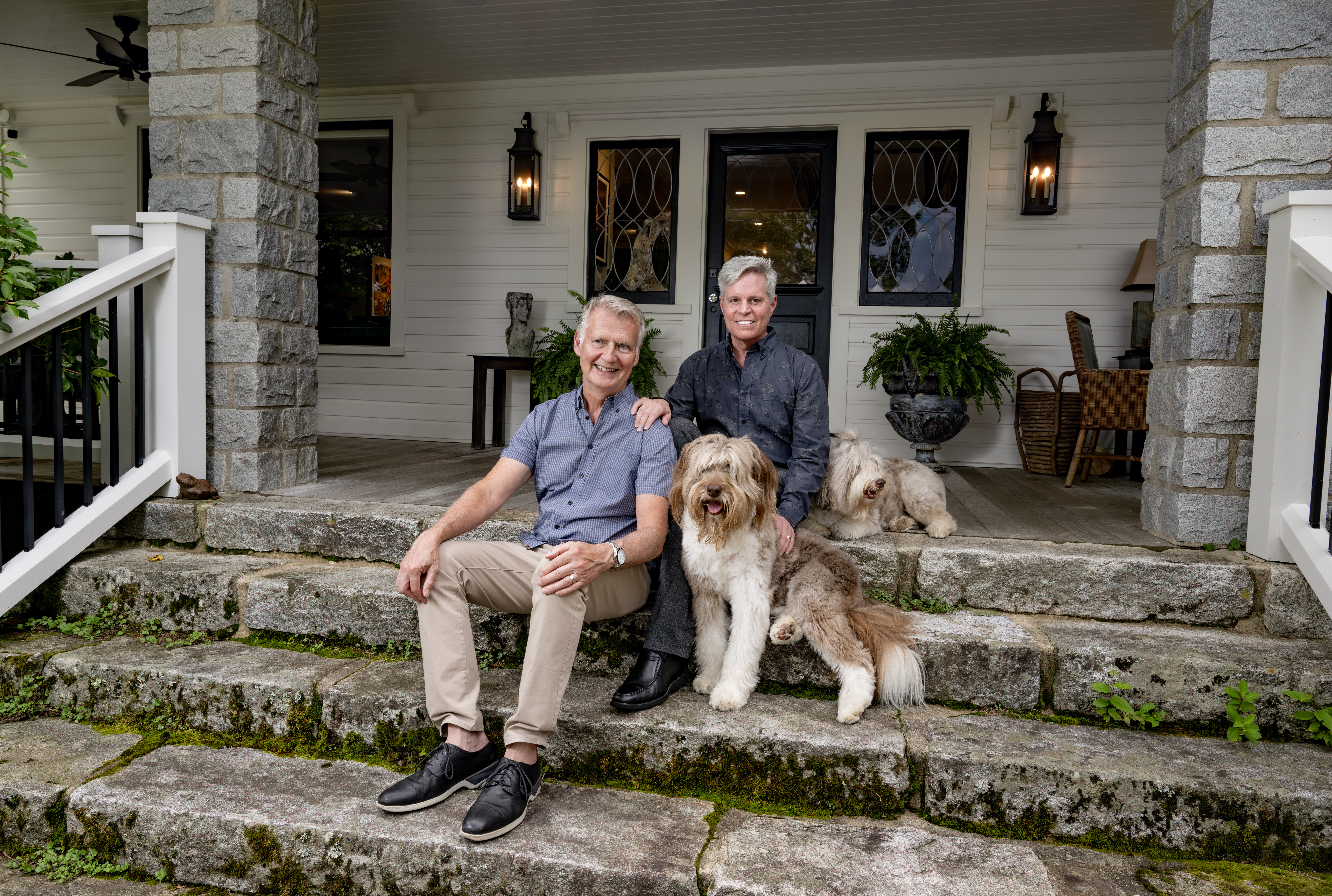 David Moore and Darrin Whatley at home in Highlands